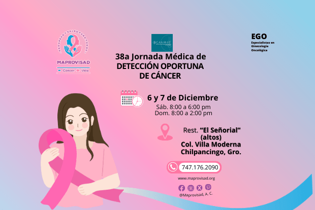 38a Jornada Médica de Detección Oportuna del Cáncer